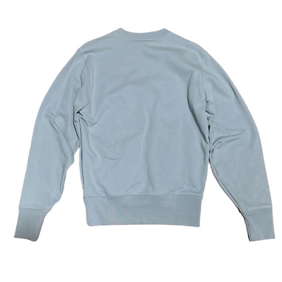 Champion Reverse Weave Crewneck Light Blue Zipper Pocket Detail on Chest Size S - Picture 3 of 5